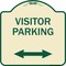 Signmission Reserved Parking Visitor Parking Heavy-Gauge Aluminum Architectural Sign, 18" x 18", TG-1818-23025 A-DES-TG-1818-23025 - alternate 1